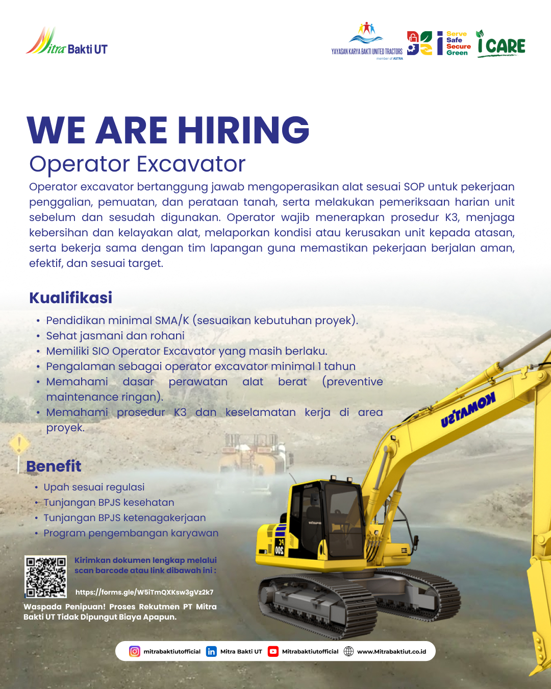 OPERATOR EXCAVATOR